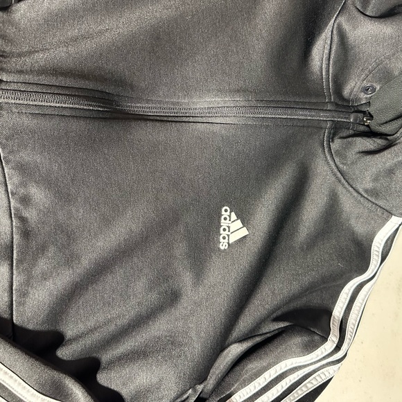 ADIDAS BLACK HOODIE XL - Picture 6 of 8